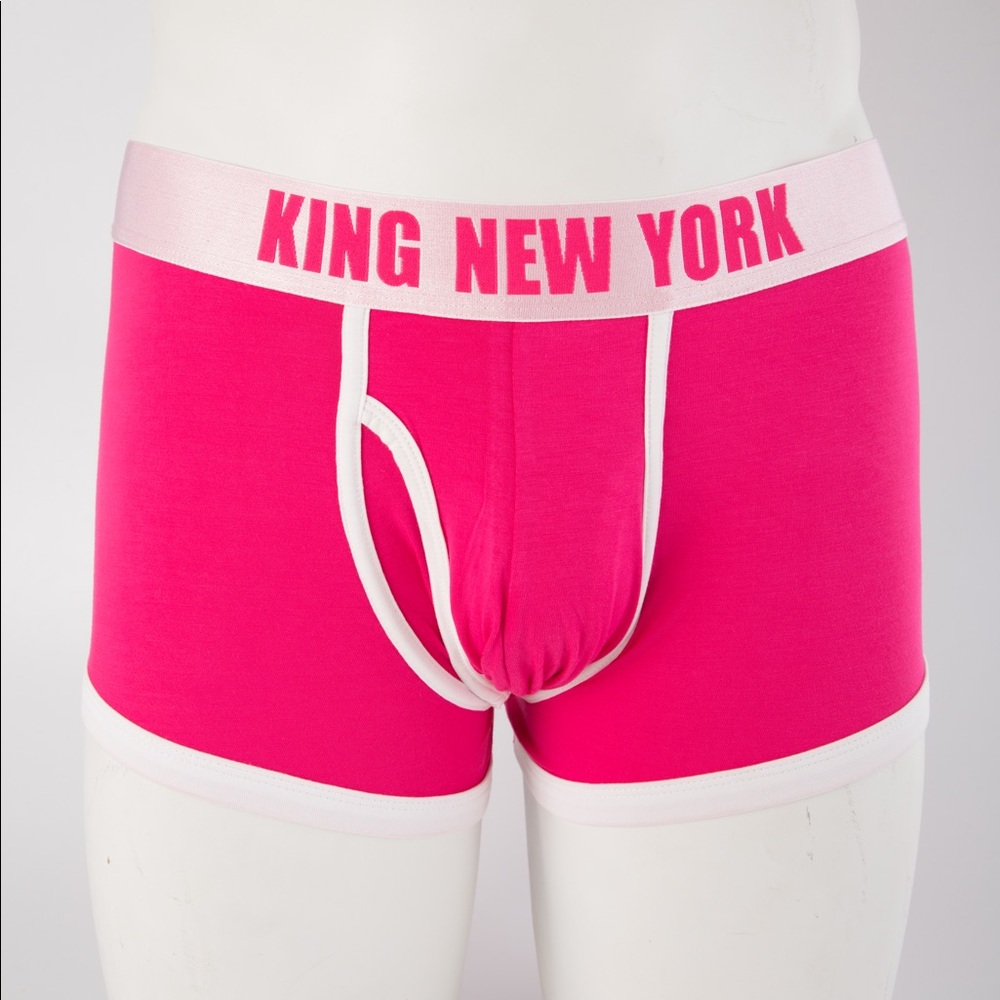 KING NEW YORK , TRUNK , bamboo fabric underwear.(PINK)